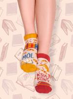 Skarpety stopki Mól książkowy 39-42. Wydawca: Absztyfikant. SmakLiter.pl Opakowanie Skarpety stopki Mól książkowy 39-42