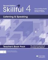 Skillful 2nd ed.4 Listening & Speaking + online. Autor: Emma Pathare, Gary Pathare, Dorothy E. Zemach. SmakLiter.pl Okładka książki Skillful 2nd ed.4 Listening & Speaking + online