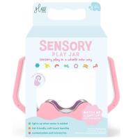 Opakowanie Słoik sensoryczny do napełnienia wodą różowy