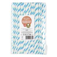 Słomki papierowe łamane niebieskie 144szt. Wydawca: ARPEX. SmakLiter.pl Opakowanie Słomki papierowe łamane niebieskie 144szt