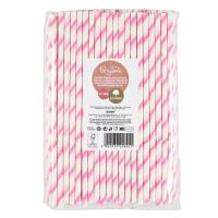Słomki papierowe łamane różowe 144szt. Wydawca: ARPEX. SmakLiter.pl Opakowanie Słomki papierowe łamane różowe 144szt