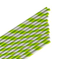 Słomki papierowe paski limonkowe 144szt. Wydawca: ARPEX. SmakLiter.pl Opakowanie Słomki papierowe paski limonkowe 144szt