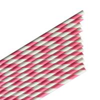 Słomki papierowe paski różowe 144szt. Wydawca: ARPEX. SmakLiter.pl Opakowanie Słomki papierowe paski różowe 144szt