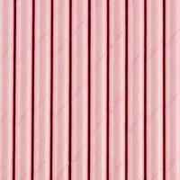 Opakowanie Słomki papierowe różowe 19,5cm 10szt