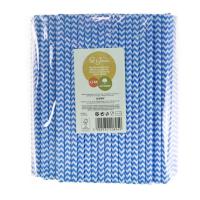 Słomki papierowe shake 8mm niebieskie 144szt. Wydawca: ARPEX. SmakLiter.pl Opakowanie Słomki papierowe shake 8mm niebieskie 144szt