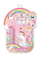 Słuchawki+kołozeszyt+długopis Jednorożec. Wydawca: Hot Focus. SmakLiter.pl Opakowanie Słuchawki+kołozeszyt+długopis Jednorożec