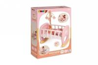 Smoby Baby Nurse Kołyska z karuzelką. Wydawca: Smoby. SmakLiter.pl Opakowanie Smoby Baby Nurse Kołyska z karuzelką