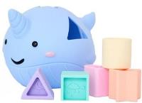 Sorter kształtów morski narwal silikonowy wieloryb. Wydawca: Jellystone. SmakLiter.pl Opakowanie Sorter kształtów morski narwal silikonowy wieloryb