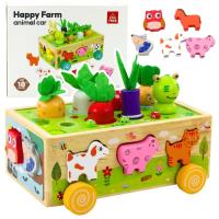 Sorter Wesoła farma drewniany magnetyczny. Wydawca: Leantoys. SmakLiter.pl Opakowanie Sorter Wesoła farma drewniany magnetyczny