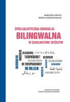 Specjalistyczna edukacja bilingwalna w szkolnictwie wyższym. Autor: Cierpich Agnieszka, Sieradzka-Baziur Bożena. SmakLiter.pl Okładka książki Specjalistyczna edukacja bilingwalna w szkolnictwie wyższym