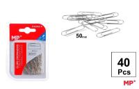 Spinacz biurowy 50mm 40szt srebrne. Wydawca: MP Main Paper. SmakLiter.pl Opakowanie Spinacz biurowy 50mm 40szt srebrne