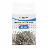 Spinacz metalowy srebrny 80szt. Wydawca: Starpak. SmakLiter.pl Opakowanie Spinacz metalowy srebrny 80szt