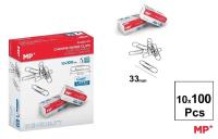 Spinacz srebrny 33mm 10x100szt. Wydawca: MP Main Paper. SmakLiter.pl Opakowanie Spinacz srebrny 33mm 10x100szt