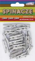 Opakowanie Spinacze drewniane srebrne metalizowane 3cm 25szt