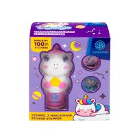 Stempel z naklejkami Astrafun Jednorożec 100 naklejek wielokrotnego użytku + książeczka. Wydawca: ASTRA art-pap. SmakLiter.pl Opakowanie Stempel z naklejkami Astrafun Jednorożec 100 naklejek wielokrotnego użytku + książeczka
