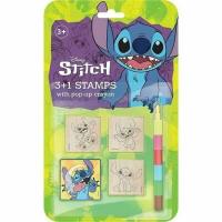 Stemple 3+1 z kredkami Lilo&Stitch. Wydawca: Jiri Models. SmakLiter.pl Opakowanie Stemple 3+1 z kredkami Lilo&Stitch
