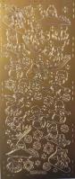 Opakowanie Stiker ażurowy 10x23cm złoty