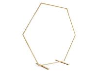 Opakowanie Stojak na tło heksagon złoty 2m