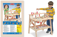 Stół warsztatowy drewaniany. Wydawca: Melissa & Doug. SmakLiter.pl Opakowanie Stół warsztatowy drewaniany