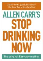 Stop Drinking Now wer. angielska. Autor: Allen Carr. SmakLiter.pl Okładka książki Stop Drinking Now wer. angielska