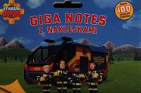 Okładka książki Strażak Sam Giga notes z naklejkami