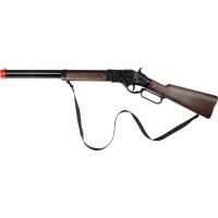 Strzelba kowbojska metalowa 8 naboi. Wydawca: Gonher. SmakLiter.pl Opakowanie Strzelba kowbojska metalowa 8 naboi