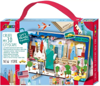 Stwórz pejzaż miejski Nowy Jork - puzzle drewniane. Wydawca: AVENIR. SmakLiter.pl Opakowanie Stwórz pejzaż miejski Nowy Jork - puzzle drewniane