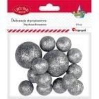 Styropianowe kulki 16/25/27mm srebrne 14szt. Wydawca: Titanum. SmakLiter.pl Opakowanie Styropianowe kulki 16/25/27mm srebrne 14szt