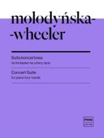 Okładka książki Suita koncertowa nuty na fortepian na cztery ręce