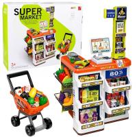 Opakowanie Supermarket z kasą, wózkiem, skanerem 60el