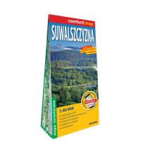 Okładka książki Suwalszczyzna; laminowana mapa turystyczna 1:85 000