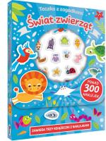 Świat zwierząt. Teczka z zagadkami ( 3 książeczki + wypukłe naklejki). Autor: Opracowanie zbiorowe. SmakLiter.pl Okładka książki Świat zwierząt. Teczka z zagadkami ( 3 książeczki + wypukłe naklejki)