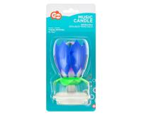 Opakowanie Świeczka grająco-tańcząca niebieska blister