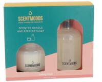 Świeczka i dyfuzor zapachowy La Vie. Wydawca: ScentMoods. SmakLiter.pl Opakowanie Świeczka i dyfuzor zapachowy La Vie