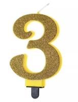 Opakowanie Świeczka urodzinowa brokatowa 3