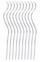 Opakowanie Świeczki spiralne srebrne 14cm 10szt PARTY GO