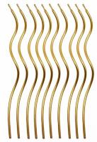 Opakowanie Świeczki spiralne złote 14cm 10szt PARTY GO