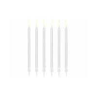 Świeczki urodzinowe gładkie biały 14cm 12szt. Wydawca: PartyDeco. SmakLiter.pl Opakowanie Świeczki urodzinowe gładkie biały 14cm 12szt