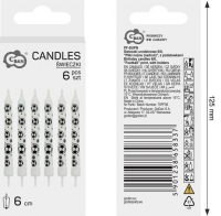 Opakowanie Świeczki urodzinowe `Piłki nożne` 6/6