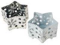 Opakowanie Świecznik gwiazda metalowa ażurowa MIX