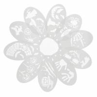 Opakowanie Szablon do malowania twarzy Halloween 10szt