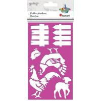 Opakowanie Szablon plastkowy 105x180mm Zagroda