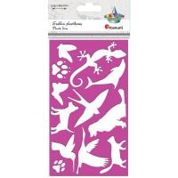 Opakowanie Szablon plastkowy 105x180mm Zwierzęta