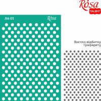 Opakowanie Szablon samoprzylepny wielokrotnego użytku kropki 21x29.7cm