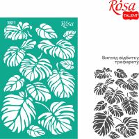 Opakowanie Szablon samoprzylepny wielokrotnego użytku liście monstery 13x20cm