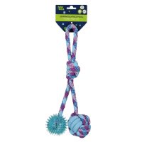 Opakowanie Szarpak dla Psa z piłką dwustronny 34cm