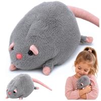 Opakowanie Szczur pluszowy z długim ogonem szary 40cm