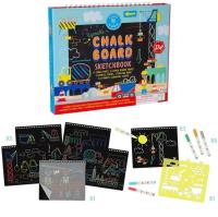 Szkicownik z kredowymi pisakami Na Budowie. Wydawca: Floss & Rock. SmakLiter.pl Opakowanie Szkicownik z kredowymi pisakami Na Budowie