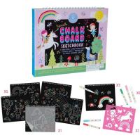 Szkicownik z kredowymi pisakami Tęczowe Wróżki. Wydawca: Floss & Rock. SmakLiter.pl Opakowanie Szkicownik z kredowymi pisakami Tęczowe Wróżki