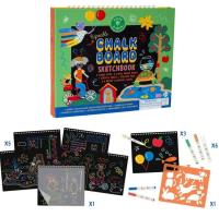 Szkicownik z kredowymi pisakami Zwierzaki. Wydawca: Floss & Rock. SmakLiter.pl Opakowanie Szkicownik z kredowymi pisakami Zwierzaki